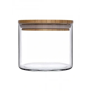 Ahşap Kapaklı Kavanoz - 700 ml Kapasite