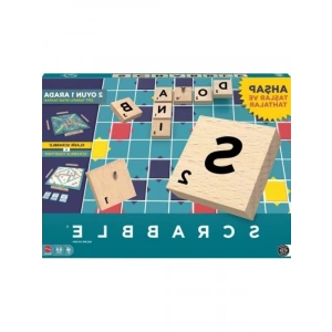 Ahşap Scrabble Oyun Seti - Türkçe İkisi Bir Arada