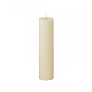 Alevsiz LED Mum - Krem Renk - 5x20 cm