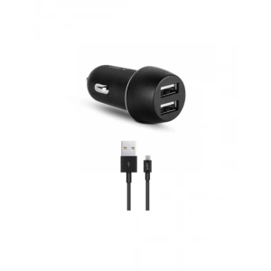 Araç İçi 3.1A Çift USB Şarj Aleti + Micro USB Kablo