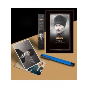 Atatürk Temalı Ajanda ve Ayraç Kartpostal Seti