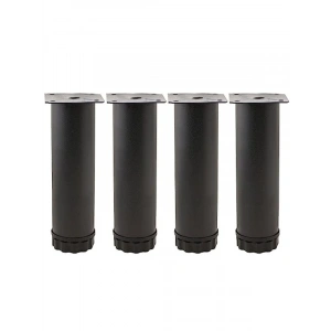 Ayarlanabilir 15 cm Siyah Metal Koltuk Destek Ayakları - 4 Adet