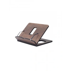 Ayarlanabilir Ahşap Kitap Okuma Standı, Büyük Boy (Ceviz)