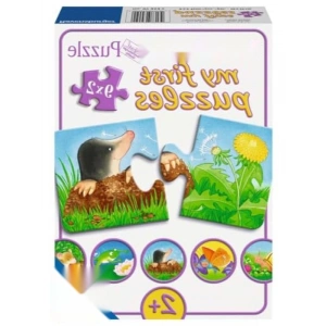 Bahçe Hayvanları Temalı 9 x 2 Parça Puzzle, Canlı Renkler