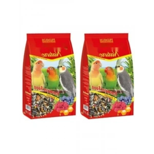 Ballı ve Meyveli Paraket Kuş Yemi 750 Gr 2li Paket