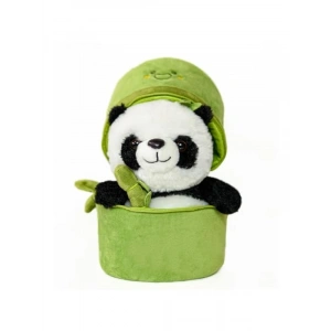 Çantalı Peluş Panda Oyuncak - Bambu Kumaş, Sevimli Tasarım