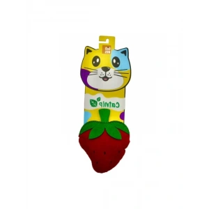 Catnipli Çilek Şeklinde Kedi Oyuncağı