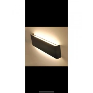 Çift Yönlü LED Aplik, 34 x 11 cm, Siyah