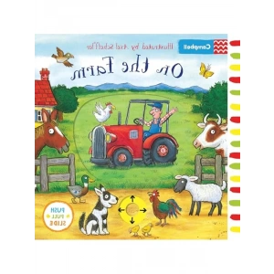 Çiftlik Temalı Push, Pull ve Slide Karton Kitap
