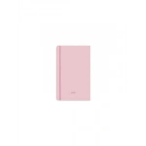 Ciltli Pembe Çizgili Defter - 9x14 Boyut