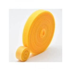 Cırt Cırtlı Yapışkanlı Kablo Düzenleyici (5 Metre x 1 cm, Sarı)