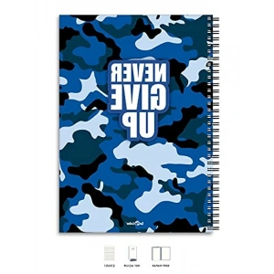 Çizgili A4 Defter - 200 Sayfa, Never Energy