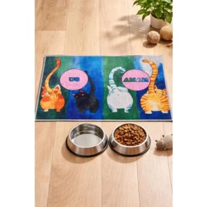 Çok Amaçlı Renkli Kedi Mama ve Su Altlığı