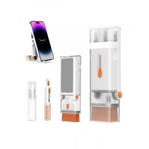 Çok Fonksiyonlu Temizlik Seti - Ekran Temizleme ve Telefon Standı