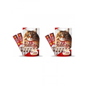 Dana-Tavuk Etli Sıvı Kedi Ödülü - 5x15 gr 2li Paket