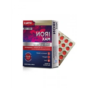 Demir, C Vitamini, Folik Asit ve B12 Vitamini İçeren Takviye, 30 Tablet