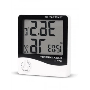 Dijital LCD Sıcaklık ve Nem Ölçer, Masa Alarmı ile Higrometre