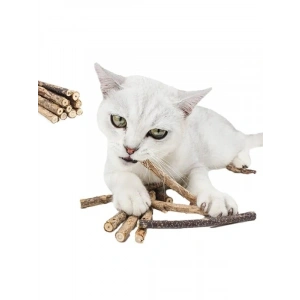 Doğal Matatabi Kedi Çiğneme Çubukları - 5 Adet, 15 mm Kalınlık