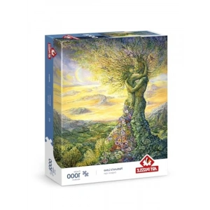 Doğanın Aşkı Temalı 1000 Parça Yüksek Zorluk Seviyesinde Puzzle