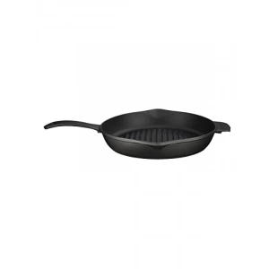 Döküm Yuvarlak Izgara Tava - Metal Kulplu - 28 cm
