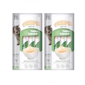 Düşük Kalorili Krema Kedi Ödülü, 4x15 gr (2 Paket)