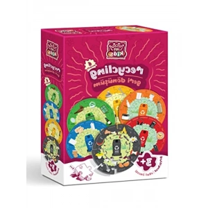 Eğitici Geri Dönüşüm Temalı Puzzle - Çocuklar İçin 20 Parça