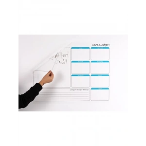 Elektrostatik Akıllı Kağıt Haftalık Planlayıcı - 70 x 56 cm