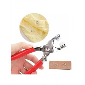 Ergonomik Metal Düğme ve Çıtçıt Montaj Pensesi