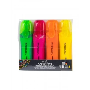 Fosforlu Kalem Seti - Neon Renkler, 4lü Paket