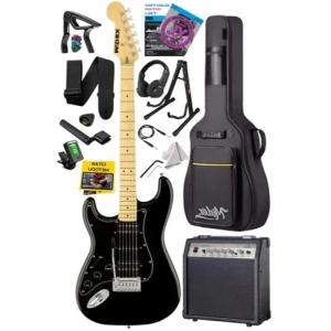 Full Elektro Gitar Seti HSH Manyetik, 30W Amfi