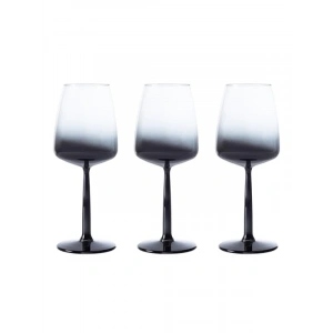 Füme Renkli 3lü Cam Kadeh Seti - 430 ml