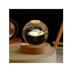 Galaksi Temalı Kristal Küre Gece Lambası