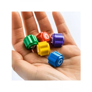 Geleneksel 5 Taş Oyun Seti - Premium Plastik Taşlar, 5 Renk