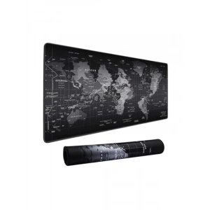 Geniş Dünya Haritası Desenli Kaymaz Mouse Pad