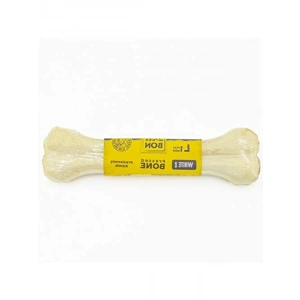Gerçek Deriden Yapılmış 7 Cm Pres Kemik - Beyaz