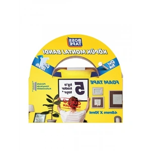 Güçlü Çift Taraflı Köpük Montaj Bandı | 48 mm x 10 Metre