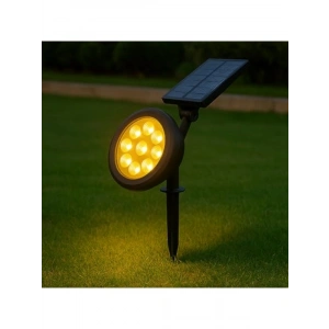 Güneş Enerjili Bahçe Armatürü - 18W, 9 LED, IP65 Su Geçirmez