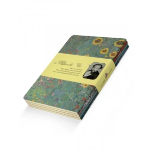 Gustav Klimt Temalı 4lü Çizgisiz Defter Seti - A5 Boyut