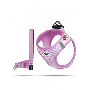Hava Geçirgenliği Yüksek Göğüs Tasması - Pembe-Puantiye