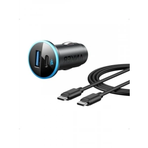 Hızlı Şarj Özellikli Araç Şarj Cihazı, 52.5W, USB-C ve USB-A Portları