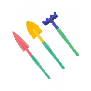 Hobi 3lü Set Çapa Tırmık Metal Bahçe Araçları