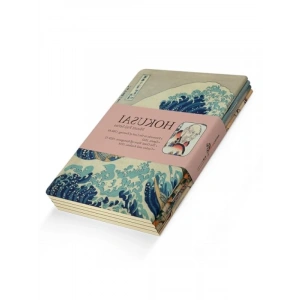 Hokusai Temalı A5 Defter Seti, 4lü, Çizgisiz, 256 Sayfa