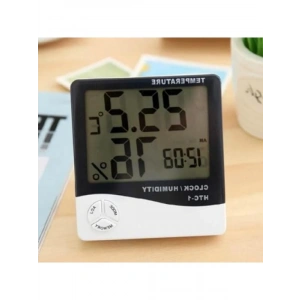 İç Mekan Sıcaklık ve Nem Ölçer - Büyük LCD Ekranlı