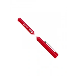 İnce Uçlu Kırmızı Yazı Kalemi - 0,4 mm Keçe Uç