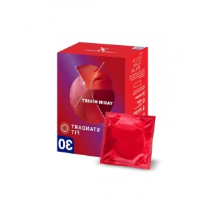 İnce ve Kaygan Prezervatif - 30lu Paket, Standart Fit
