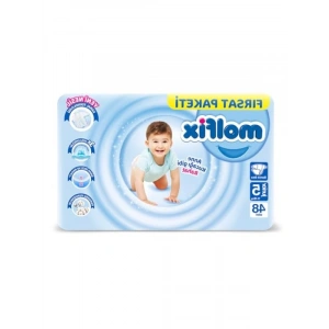 Junior 5 Beden 3D Bebek Bezi, Fırsat Paketi 48 Adet