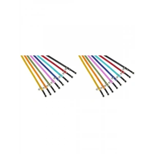 Kadife Kedi Tasma Çıngıraklı, 30 cm, Açık Mavi (2 Paket)