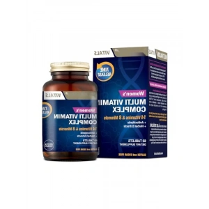 Kadınlar için Multivitamin Takviyesi - 14 Vitamin ve 8 Mineral, 60 Tablet, Vegan