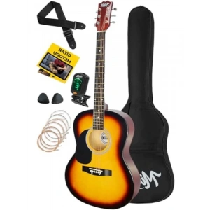 Kaliteli Akustik Gitar Seti - 40 İnç