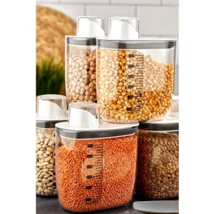 Kapaklı Vakumlu Erzak Saklama Kabı, 1300 ml, Sızdırmaz